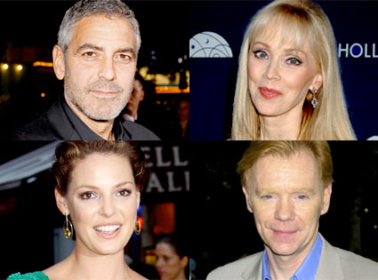 George Clooney, Shelley Long, Katherine Heigl, David Caruso George Clooney, Shelley Long, Katherine Heigl, David Caruso
